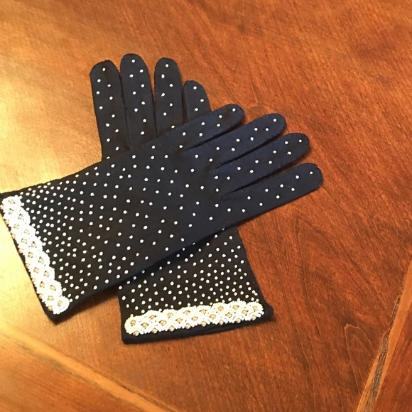 Vintage Beaded Gloves
