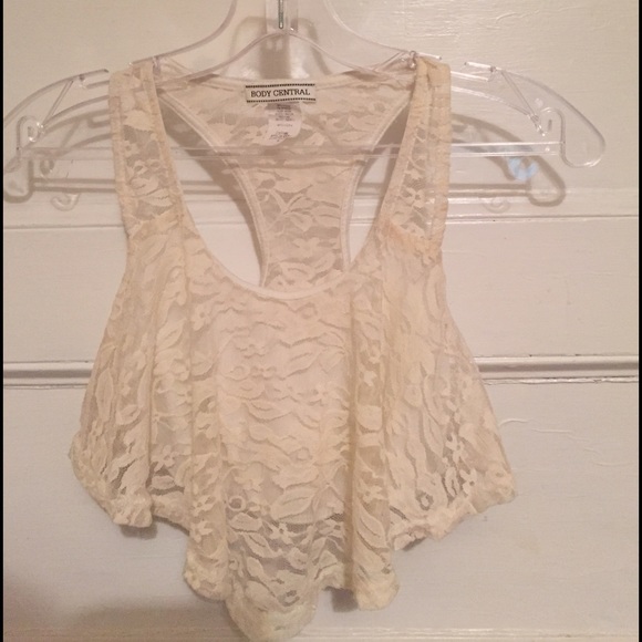 Ivory Lace Tank from Body Central