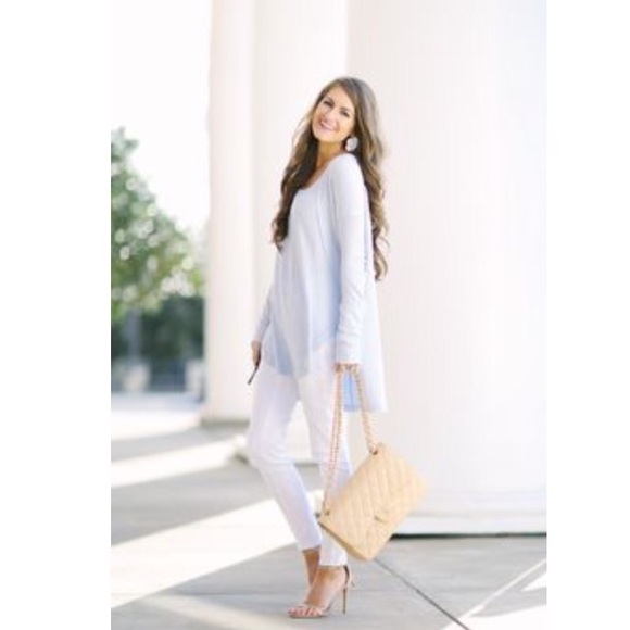 Free people 'Ventura' High/Low Thermal Top 💙