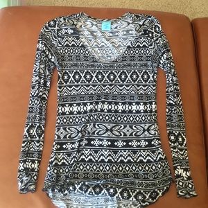 Tribal print long sleeve