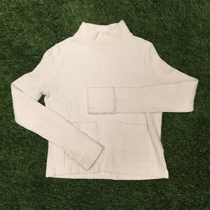 🔴SOLD🔴 Turtleneck Ribbed Crop Top