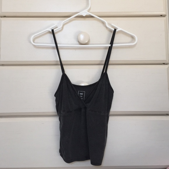 Grey crop cami