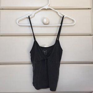 Grey crop cami
