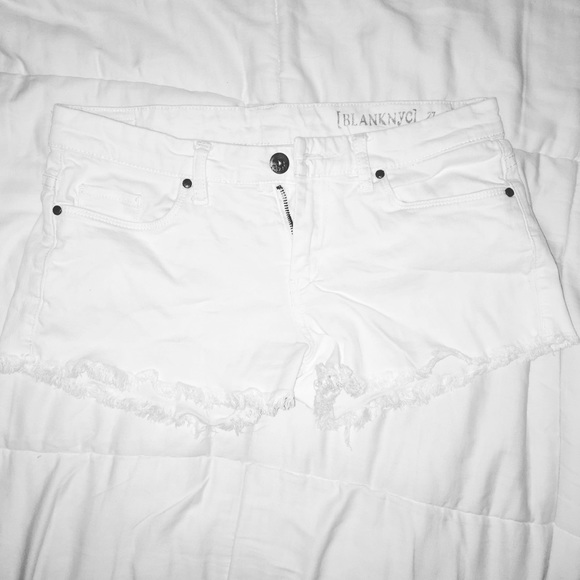 Blank NYC Pants - White Denim Shorts