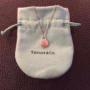 Tiffany&Co Round Circle Lock Keyhole Necklace