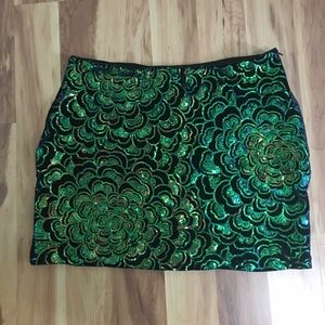 Sequined mini skirt