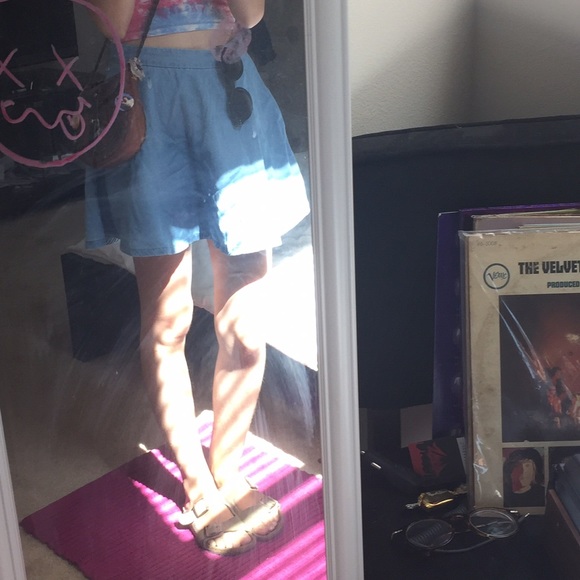 Forever 21 denim circle skirt