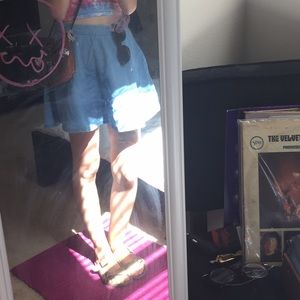 Forever 21 denim circle skirt