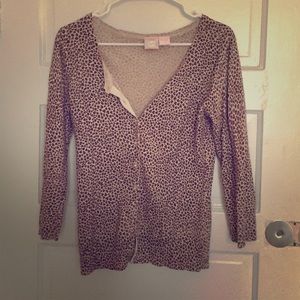 Pink, Cheetah print cardigan