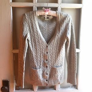 J Crew wool cardigan