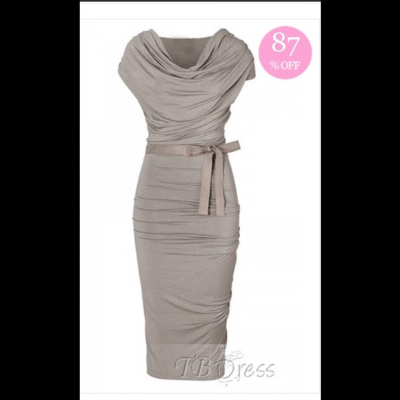 Gray/mauve cocktail dress brand new
