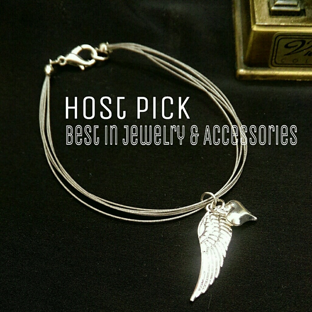 Angel Wing w/ Heart Bracelet