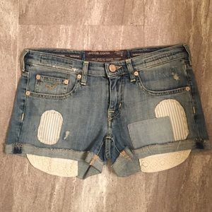 Jacob Cohen Luxury Denim Patchwork Shorts
