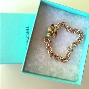 Tiffany bracelet with box charm