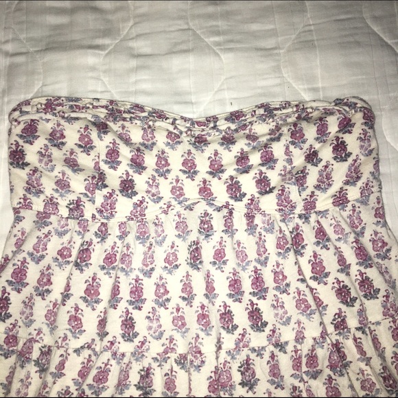 Flowy Flower Print Tube Top - Picture 2 of 3