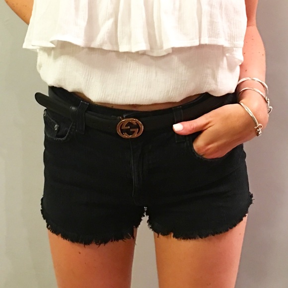 LF Pants - Black CARMAR denim shorts