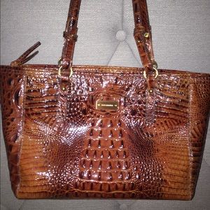 Brahmin Genuine Patent Leather Tote