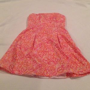 Lily pulitzer Strapless Dress