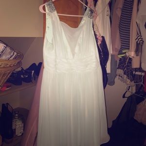 Tiffany blue cocktail  dress (not white)