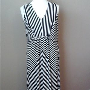 Black and White Stripes Maxi. NWOT