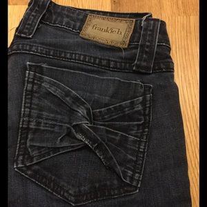 Frankie B. dark wash skinny jeans