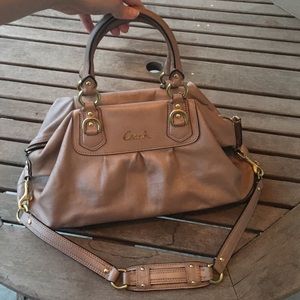 Coach Shimmery Nude Purse