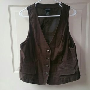 Lane Bryant Brown Vest
