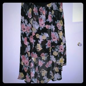 Guess High Low floral skirt