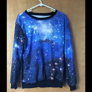 Forever 21 Galaxy Print Top
