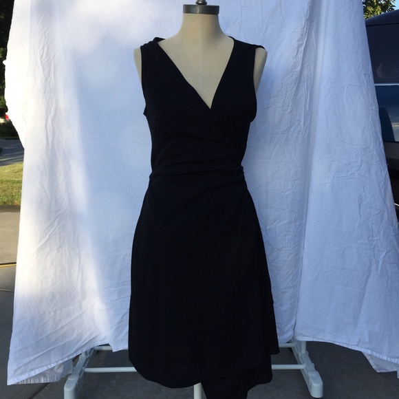 Tank wrap dress in black