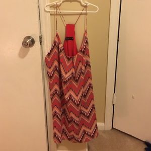 tribal print strapy dress