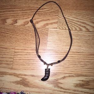 Black and Brown Beaded Tribal Necklace