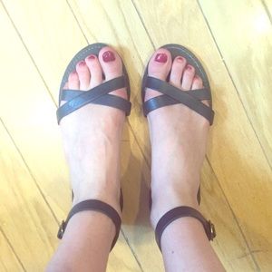 NEW Madewell ankle strap leather sandals 8
