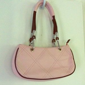 Chanel Pebbled Pink Black Quilted Purse