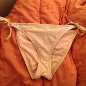 Pale pink cheeky bathing suit bottoms