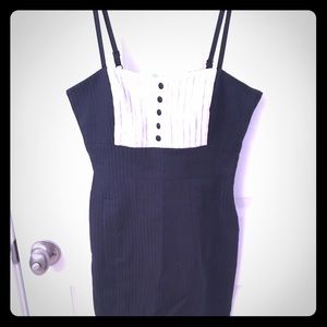 H&M tuxedo pinstripe dress