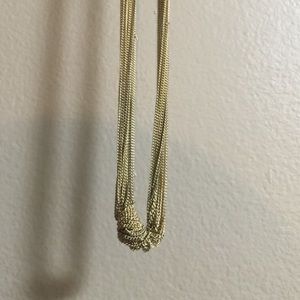 Classic multi-strand gold necklace