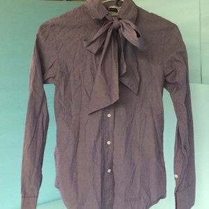 Gap Purple Pin-striped Dress Shirt