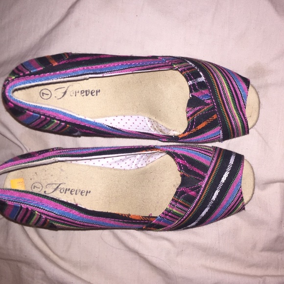 Aztec print wedges size 7 - Picture 1 of 4