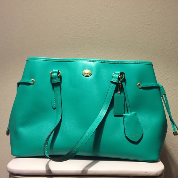 Teal/ Aqua Coach Tote