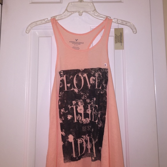 American Eagle peach tank