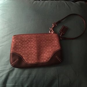Brown Coach Wristlet