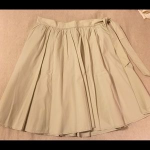 Ribbon Pleated Skirt
