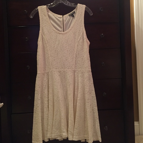 Express Lace Fit N Flare Dress