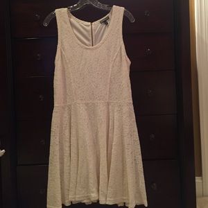 Express Lace Fit N Flare Dress