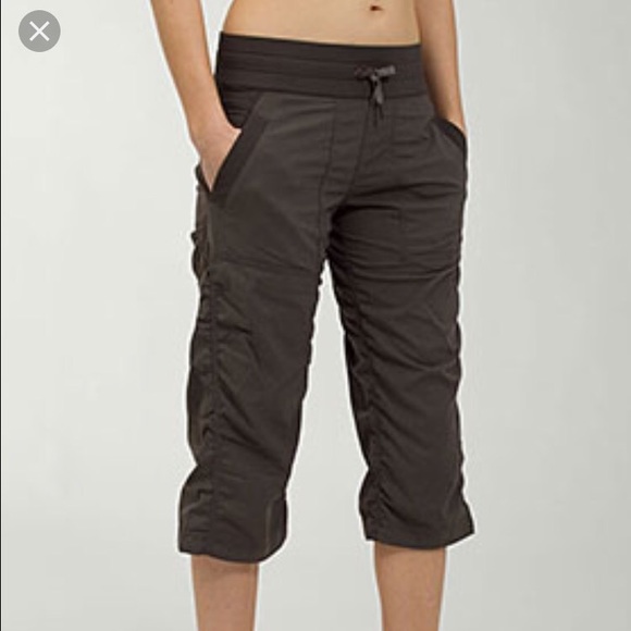 Grey studio crop pants