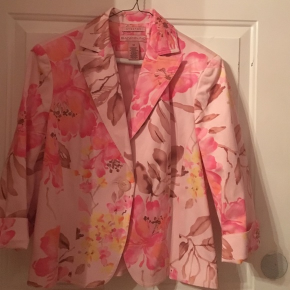 Bandolino polished stretch cotton lined jacket