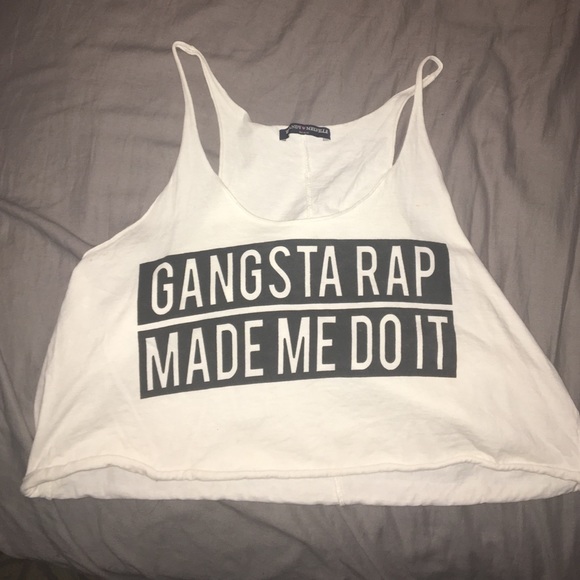 "Gangsta rap made me do it" crop top - Picture 1 of 1