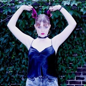 👼🏻EARLY 2000s SILKY BLACK LINGERIE CAMI👼🏻