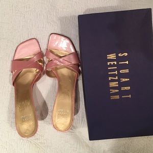Stuart Weitzman size 8.5 pink patent sandals